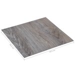vidaXL Dalles de plancher autoadhésives 20Pièces PVC 1 86 m² marron clair