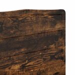 vidaXL Tête de lit Chêne fumé 200 cm Bois d'ingénierie