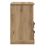 vidaXL Cabinet de chevet avec tiroir chêne artisanal 43 x 36 x 60 cm