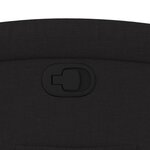 vidaXL Fauteuil inclinable noir tissu
