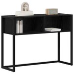 vidaXL Table d'appoint Chêne noir 100 x 36 x 75 cm Bois d'ingénierie