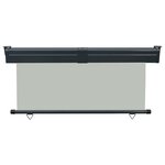 vidaXL Auvent latéral de balcon 165x250 cm Gris