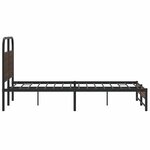 vidaXL Cadre de lit sans matelas 140x200 cm chêne marron