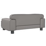 vidaXL Canapé pour enfants gris 70x45x30 cm similicuir