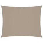 vidaXL Voile de parasol tissu oxford rectangulaire 3x4 5 m taupe