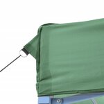 vidaXL Tente de réception pliable escamotable 3 parois latérales vert