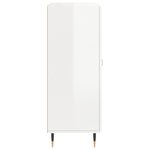 vidaXL Buffet Blanc brillant 69 5x34x90 cm Bois d'ingénierie