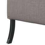 vidaXL Sofa à Dossier Haut Taupe 109x56x121 cm Tissu