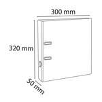 Classeur à levier Prem'Touch int/ext polypropylène - Dos 50mm - A4 maxi - Vert anis x 10 EXACOMPTA