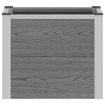 vidaXL Jardinière surélevée Gris 50 x 30 x 42 cm WPC et Aluminium