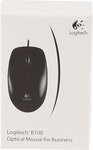 Souris filaire logitech b100 optical usb (noir)