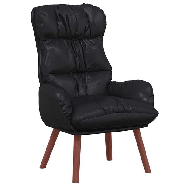 vidaXL fauteuil Noir 69 x 74 x 93 cm Cuir artificiel