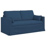 vidaXL Canapé Bleu 158 x 78 x 80 cm tissu