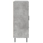 vidaXL Buffet gris béton 69 5x34x90 cm bois d'ingénierie