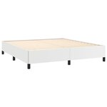vidaXL Cadre de lit sans matelas blanc 180x200 cm similicuir