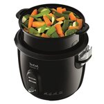 TEFAL RK103811 Classic 2 Cuiseur a riz, 1,5 kg de riz, Cuisson simultanée, Cuisson vapeur, Maintien au chaud, Cuve antiadhésive