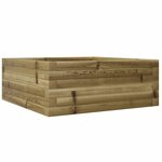 vidaXL Jardinière 60x60x23 cm bois de pin imprégné
