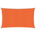 vidaXL Voile d'ombrage 160 g/m² rectangulaire orange 3x6 m PEHD