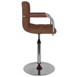 vidaXL Tabouret de bar Marron Tissu