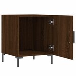 vidaXL Tables de chevet 2Pièces chêne marron 40x40x50cm bois d'ingénierie