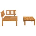 vidaXL Salon de jardin palette 2 Pièces bois massif d'acacia
