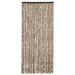 vidaXL Moustiquaire Beige et marron 90x220 cm Chenille