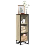 vidaXL Bibliothèque chêne sonoma 33 5x33x107 5 cm bois d'ingénierie