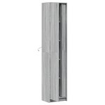 vidaXL Buffet haut LED sonoma gris 41 5x32 5x200 cm bois d’ingénierie