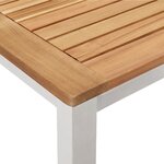 Ensemble de salle à manger de jardin 5 pièces en bois d'acacia vidaXL