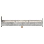 vidaXL Cadre de lit sans matelas gris béton 90x200 cm