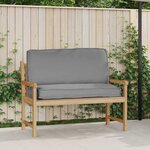 vidaXL Coussin pour assise / dossier de palette Gris 120 x 50 x 12 cm