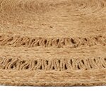vidaXL Tapis Jute tressé à la main 90 cm Rond