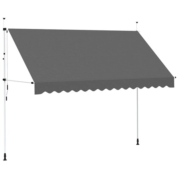 vidaXL Auvent manuel rétractable 350 cm Anthracite