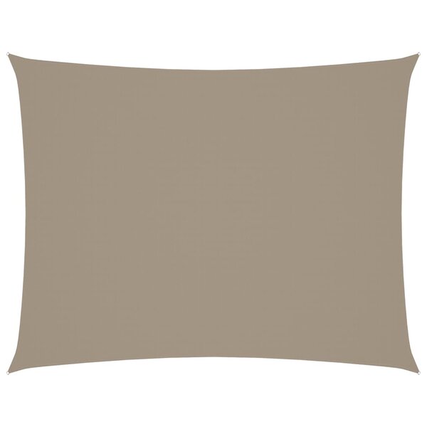 vidaXL Voile de parasol tissu oxford rectangulaire 4x5 m taupe
