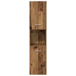 vidaXL Ensemble de mobilier de salle de bain avec étagère 4 Pièces Marron