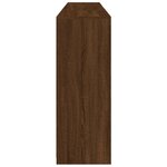 vidaXL Buffet avec lumières LED chêne marron 202x37x100 cm