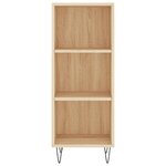 vidaXL Buffet haut Chêne sonoma 34 5x34x180 cm Bois d'ingénierie