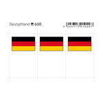 Feuillet de drapeaux Allemagne en couleurs pour reliures.