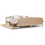 vidaXL Cadre de lit sans matelas 180x200 cm bois massif de pin