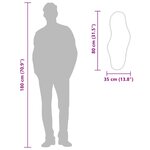 vidaXL Miroir mural Doré 80x35 cm