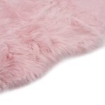 vidaXL Tapis 60 x 90 cm Peau de mouton synthétique Rose