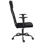 vidaXL Chaise de bureau réglable en hauteur noir