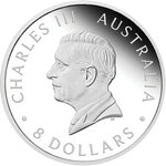 Monnaie AUSTRALIAN KOOKABURRA Incused 5 Oz Argent 8$ Australia 2026