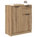 vidaXL Buffet chêne artisanal 60 x 30 x 70 cm Bois d'ingénierie