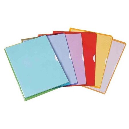 Sachet de 10 pochettes-coin Fard'liss incolore en PVC 20/100e ELBA