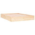 Vidaxl cadre de lit bois massif 140x190 cm