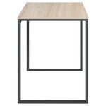 Bureau table poste de travail meuble d'ordinateur informatique étude d'ordinateur et chêne 110 x 60 x 73 cm Aggloméré brun 02_0023751