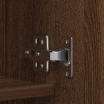 vidaXL Cabinet à chaussures avec étagère Marron 80 x 35.5 x 180 cm