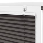 vidaXL Store plissé noir 105x100 cm largeur du tissu 104 4cm polyester