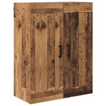vidaXL Haut Armoire avec tiroir 2 Pièces Bois Ancien Bois d'ingénierie